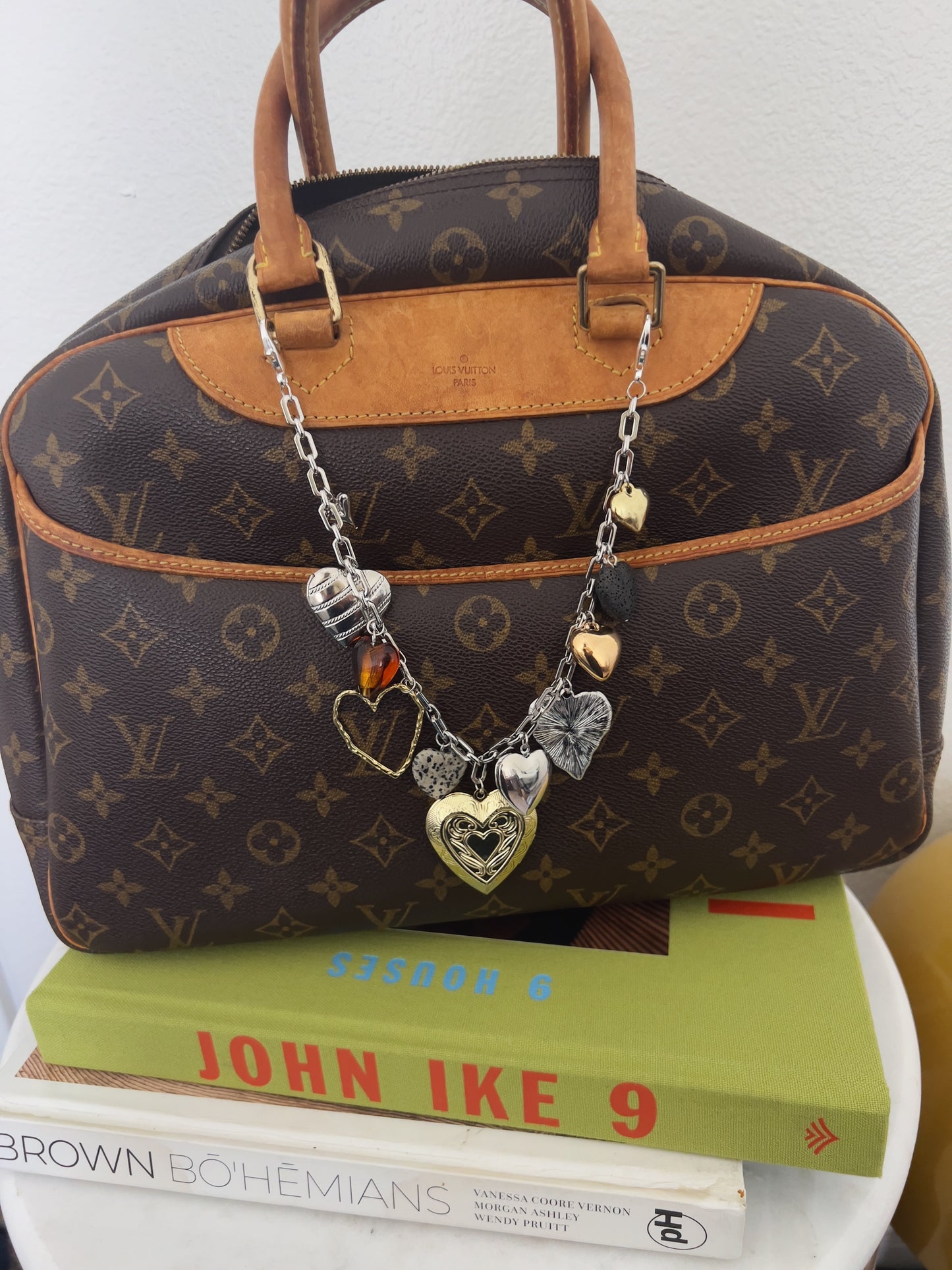 Layered Heart Purse Charm