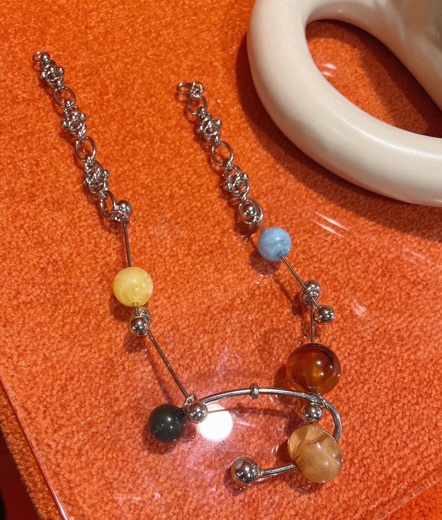 Orbit Necklace| Bold Artistic Statement Piece
