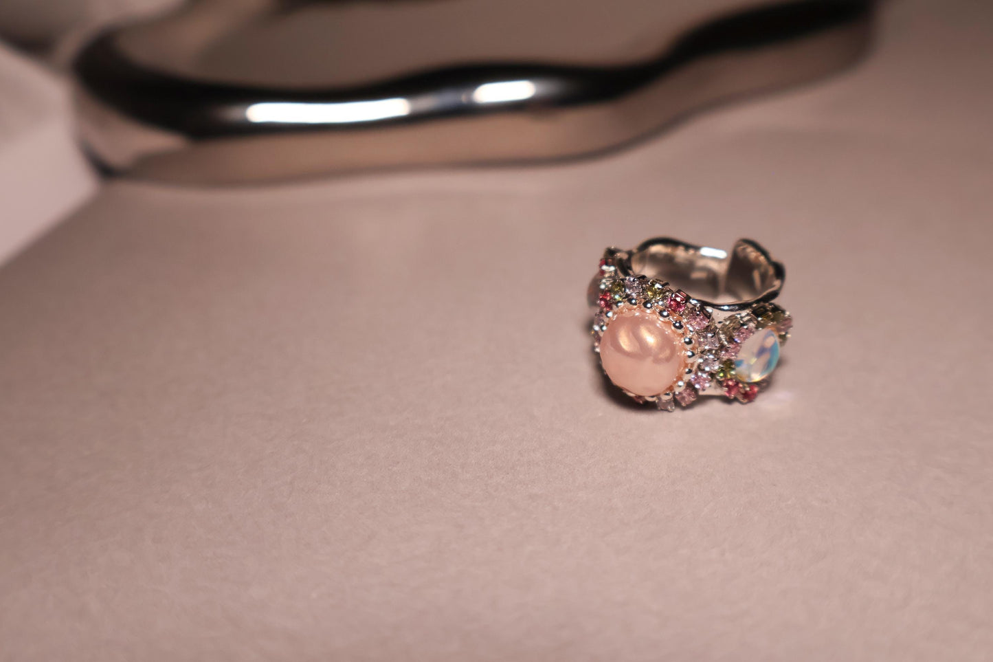Studded Crown Ring