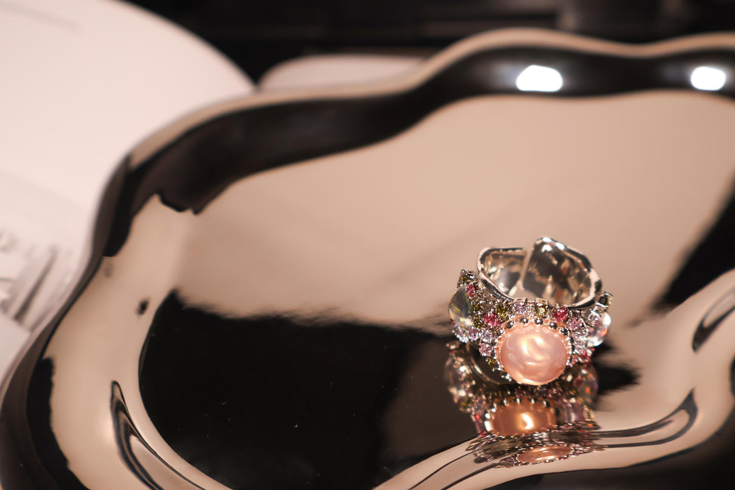 Studded Crown Ring