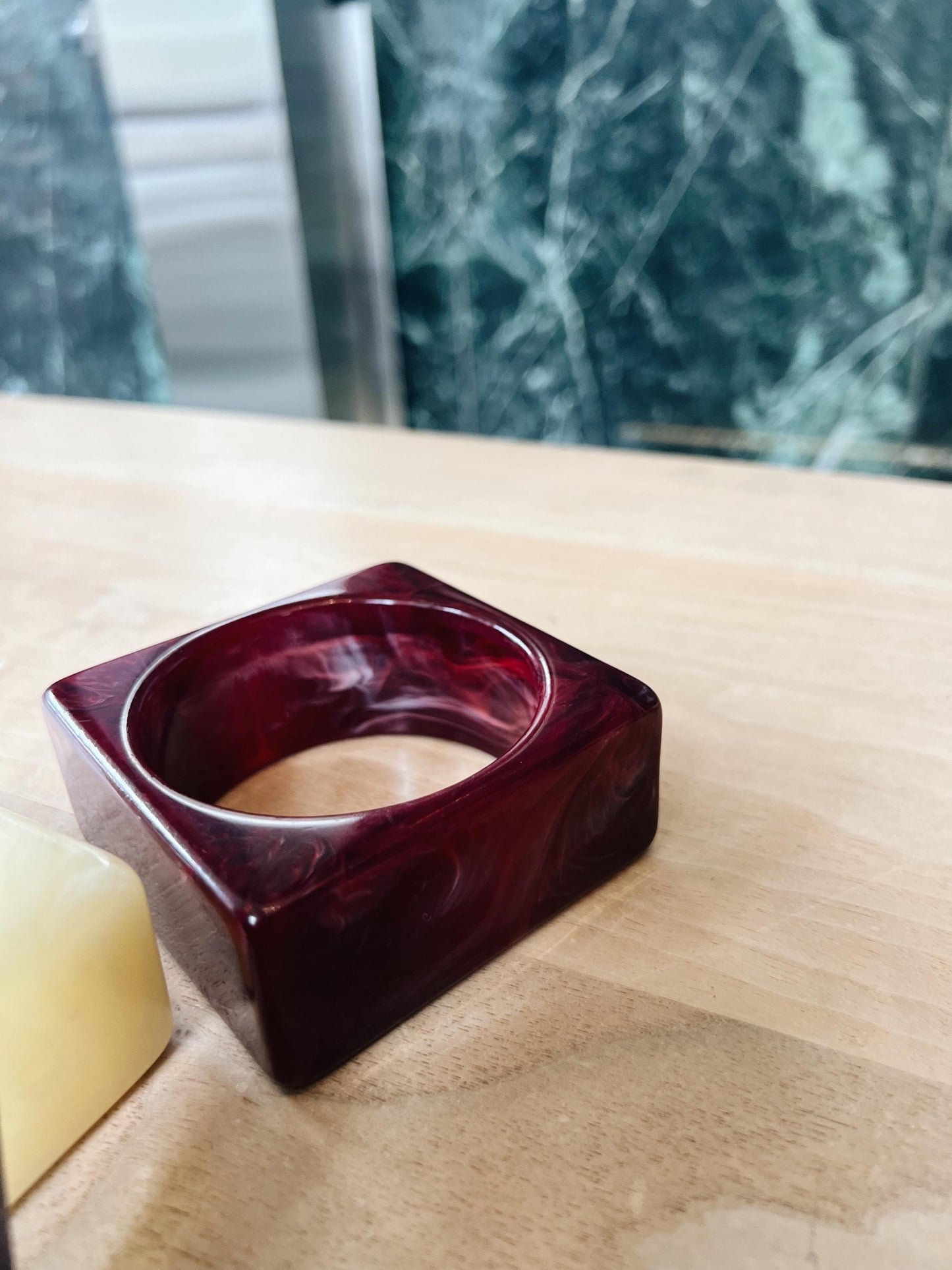 Marbled Geo Bangle – Bold and Modern Statement