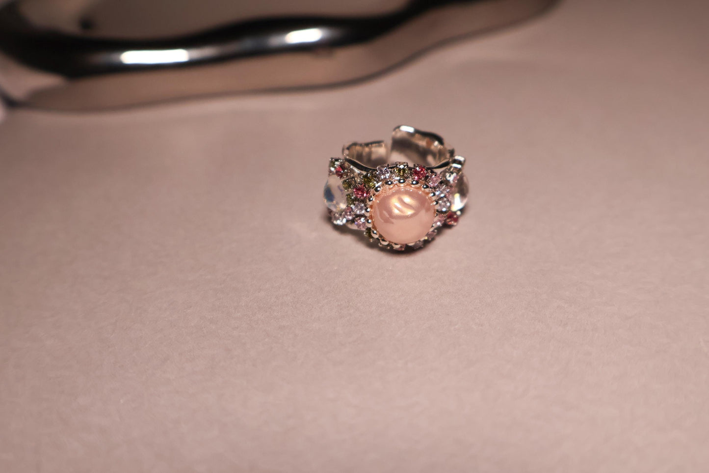 Studded Crown Ring
