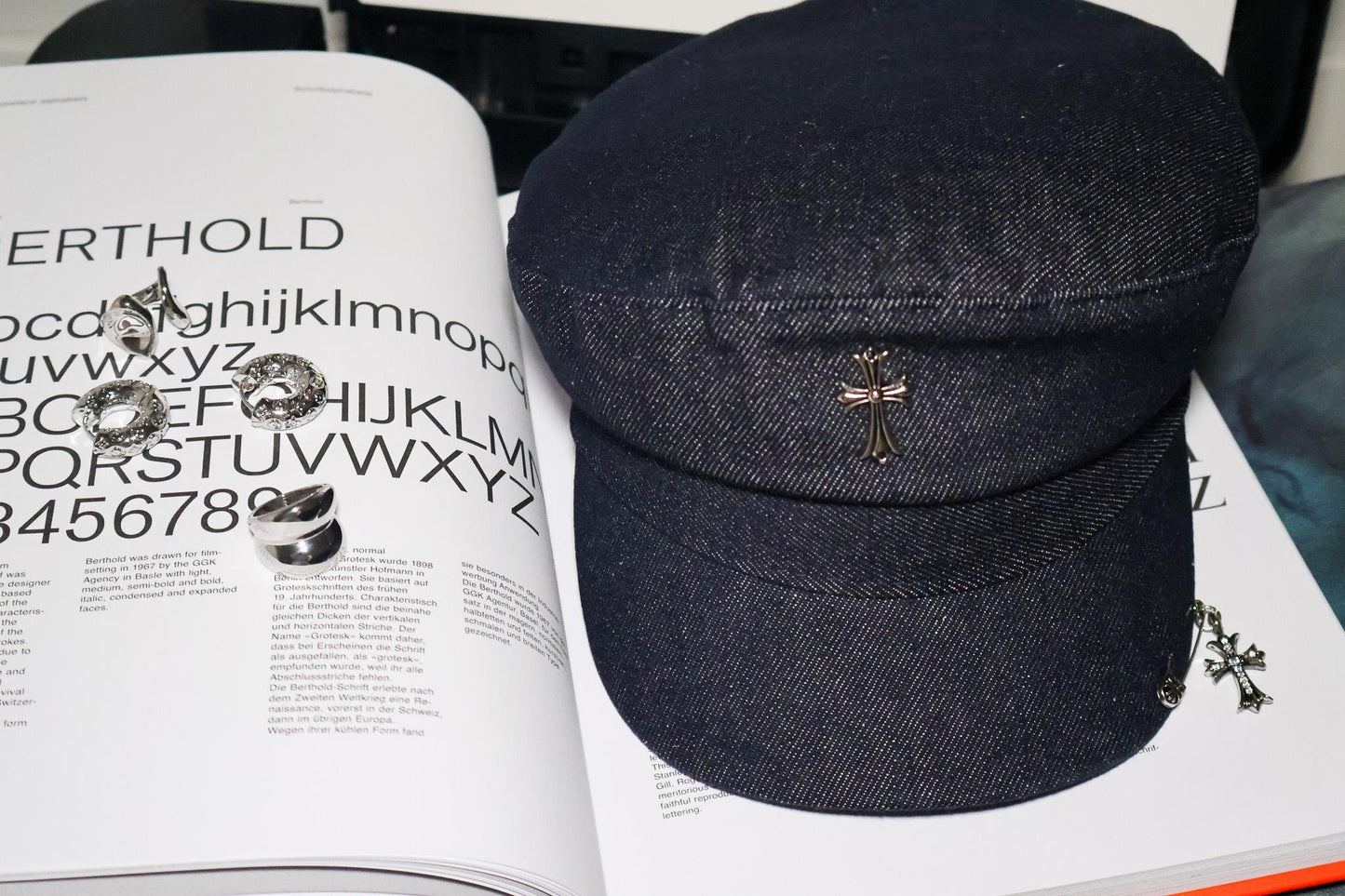 Denim Cross Cadet Hat