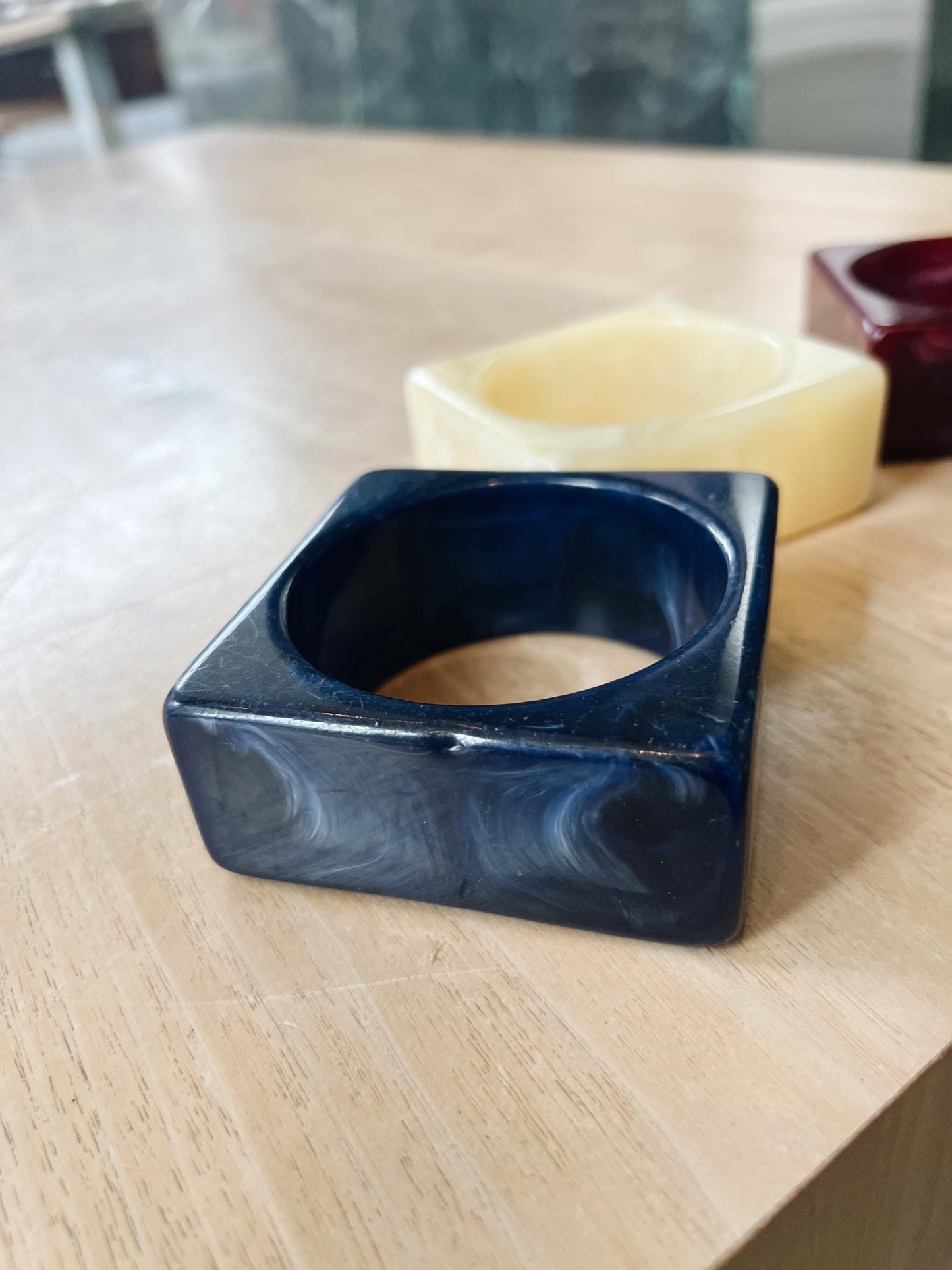 Marbled Geo Bangle – Bold and Modern Statement