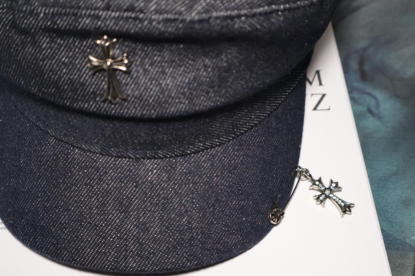 Denim Cross Cadet Hat