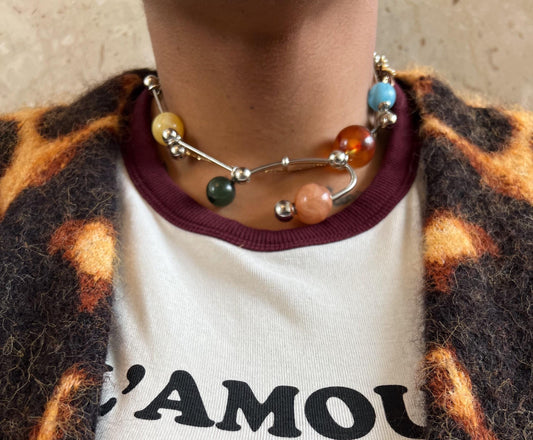 Orbit Necklace| Bold Artistic Statement Piece