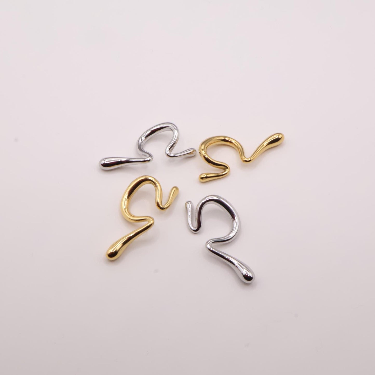 Wave Ear Cuffs – Gold & Silver Options