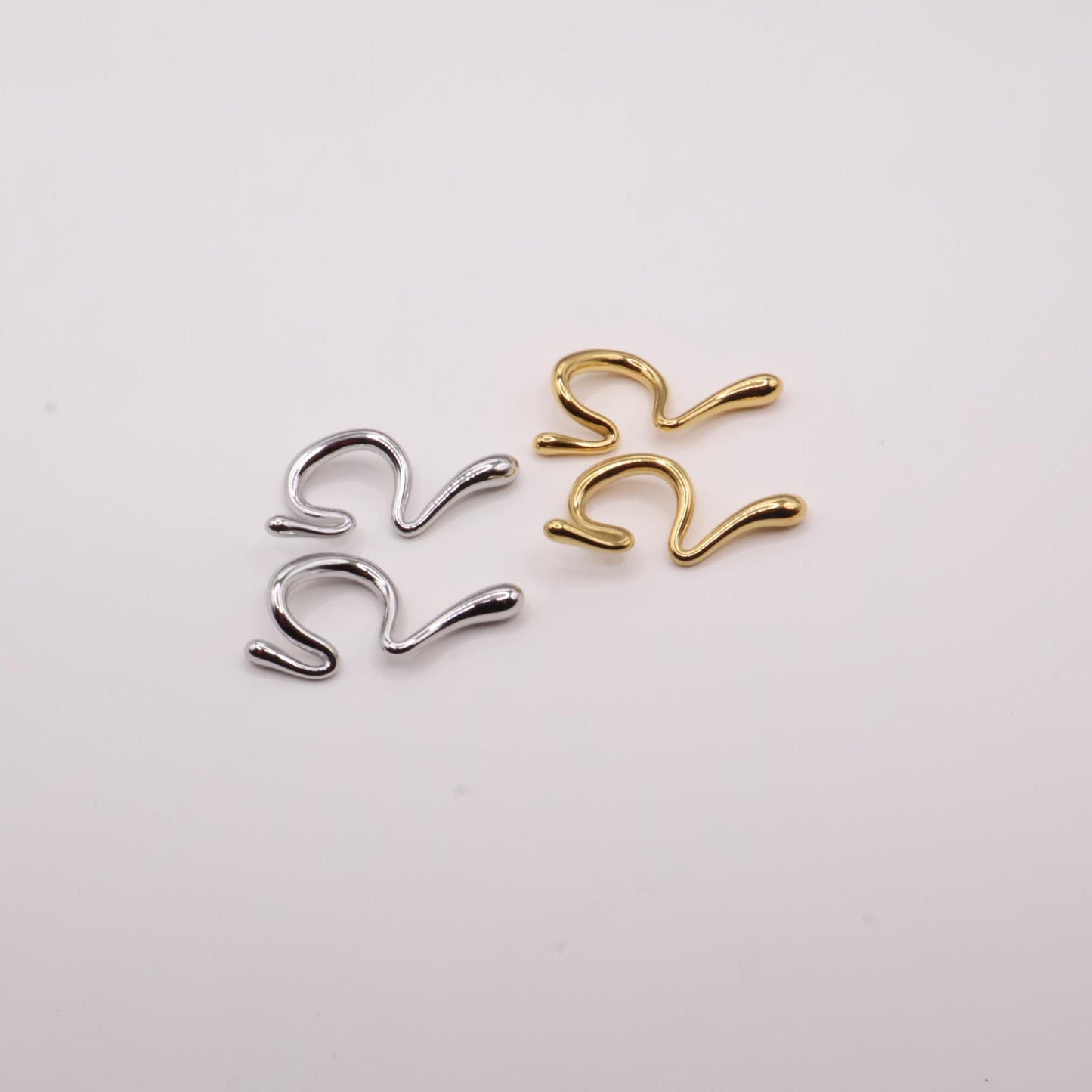 Wave Ear Cuffs – Gold & Silver Options