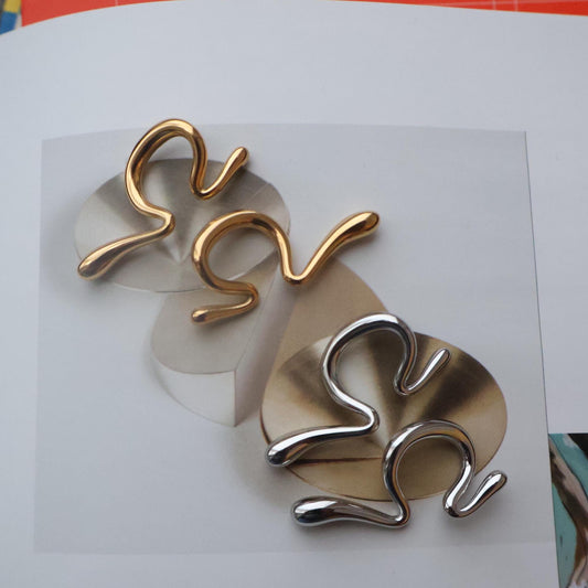 Wave Ear Cuffs – Gold & Silver Options