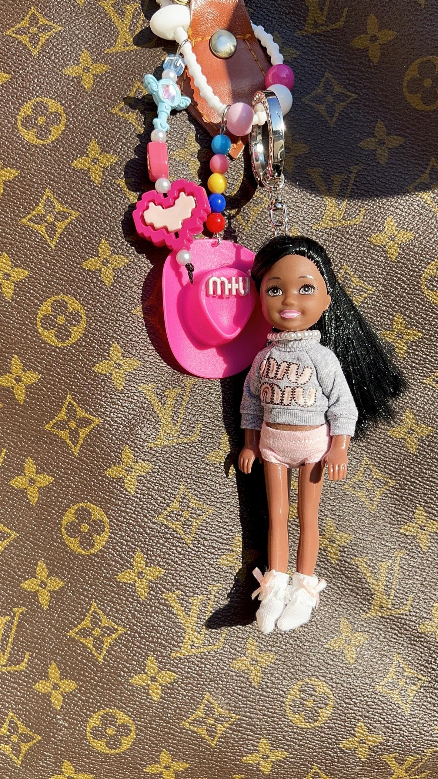 Glam Doll: Chloe – Mini Fashion Doll Charm for Bags, Purse Charm