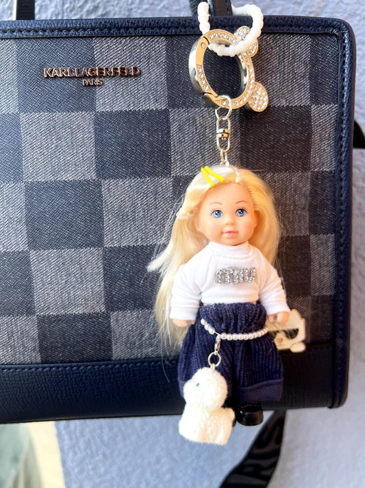 Glam Doll: Gigi – Mini Purse Charm, Purse Charm,Bag Charm , Doll Charm