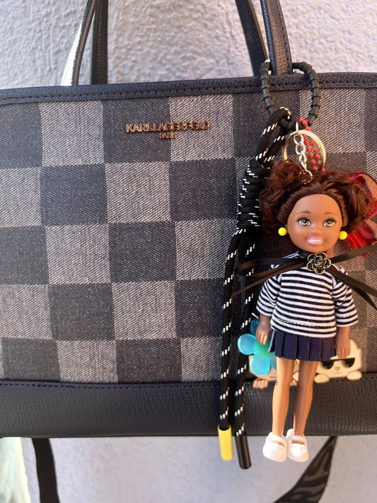 Glam Doll: Coco –  Mini Purse Charm,  Purse Charm,Bag Charm , Doll Charm